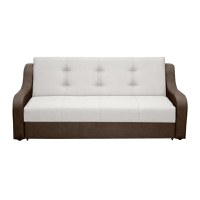 Canapea VALY II extensibila, 3 locuri, cu lada depozitare, maro + gri deschis, 215x90x95 cm - 1
