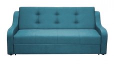 Canapea VALY II extensibila, 3 locuri, cu lada depozitare, turcoaz, 215x90x95 cm