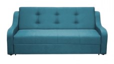 Canapea VALY II extensibila, 3 locuri, cu lada depozitare, turcoaz, 215x90x95 cm