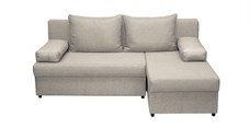 Coltar ANA extensibil, cu lada depozitare, colt interschimbabil, bej, 200x140x83 cm