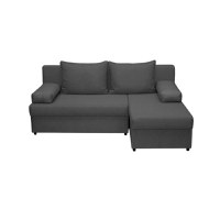 Coltar ANA extensibil, cu lada depozitare, colt interschimbabil, gri inchis, 200x140x83 cm - 1
