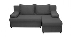 Coltar ANA extensibil, cu lada depozitare, colt interschimbabil, gri inchis, 200x140x83 cm