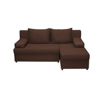 Coltar ANA extensibil, cu lada depozitare, colt interschimbabil, maro, 200x140x83 cm - 1