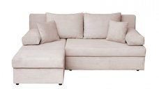 Coltar ANA LUX extensibil, cu lada depozitare, colt interschimbabil, bej, 200x140x83 cm