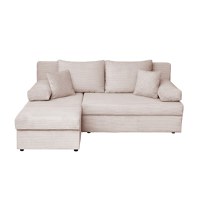 Coltar ANA LUX extensibil, cu lada depozitare, colt interschimbabil, bej, 200x140x83 cm - 1