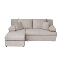 Coltar ANA LUX extensibil, cu lada depozitare, colt interschimbabil, bej inchis, 200x140x83 cm - 1