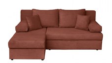 Coltar ANA LUX extensibil, cu lada depozitare, colt interschimbabil, caramiziu, 200x140x83 cm