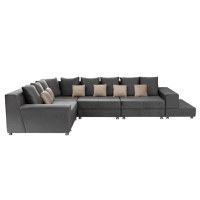 Coltar BIANCA modular, gri + crem, 250x390x80 cm - 1