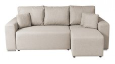 Coltar Canapea BEGA B extensibil, cu arcuri si lada depozitare, colt interschimbabil, bej, 240x153x80 cm