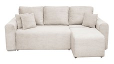 Coltar Canapea BEGA extensibil, cu arcuri si lada depozitare, colt interschimbabil, bej, 240x153x80 cm