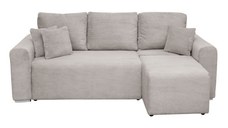 Coltar Canapea BEGA extensibil, cu arcuri si lada depozitare, colt interschimbabil, bej inchis, 240x153x80 cm