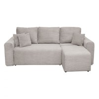 Coltar Canapea BEGA extensibil, cu arcuri si lada depozitare, colt interschimbabil, bej inchis, 240x153x80 cm - 1