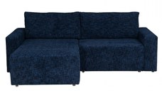 Coltar DALLAS ONE extensibil, cu lada depozitare, colt interschimbabil, albastru, 258x173x90 cm