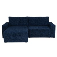Coltar DALLAS ONE extensibil, cu lada depozitare, colt interschimbabil, albastru, 258x173x90 cm - 1