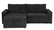 Coltar DALLAS ONE extensibil, cu lada depozitare, colt interschimbabil, gri inchis, 258x173x90 cm