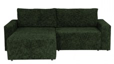 Coltar DALLAS ONE extensibil, cu lada depozitare, colt interschimbabil, verde, 258x173x90 cm