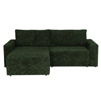 Coltar DALLAS ONE extensibil, cu lada depozitare, colt interschimbabil, verde, 258x173x90 cm - 1