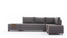 Coltar extensibil FLY, colt dreapta, nuanta maro, dimensiuni 280x210x70 cm