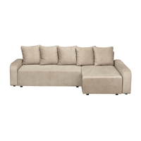 Coltar extensibil RIO, cu arcuri si lada depozitare, colt interschimbabil, bej, 235x140x83 cm - 1