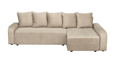 Coltar extensibil RIO, cu arcuri si lada depozitare, colt interschimbabil, bej, 235x140x83 cm