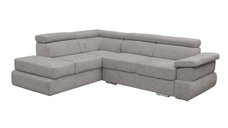 Coltar extensibil TIVOLI 2S3, cu arcuri si lada depozitare, colt stanga, bej inchis, 285x225x90 cm