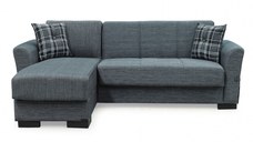 Coltar FLAMINGO extensibil, cu lada depozitare, colt interschimbabil, 216x142x80 cm