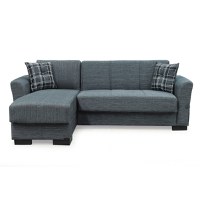 Coltar FLAMINGO extensibil, cu lada depozitare, colt interschimbabil, 216x142x80 cm - 1