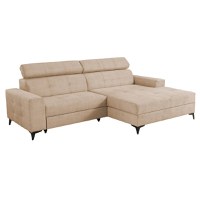 Coltar FLORIDA ONE extensibil, cu arcuri si lada depozitare, colt dreapta, bej, 275x175x92 cm - 1