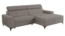 Coltar FLORIDA ONE extensibil, cu arcuri si lada depozitare, colt dreapta, cappuccino, 275x175x92 cm
