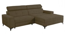 Coltar FLORIDA ONE extensibil, cu arcuri si lada depozitare, colt dreapta, kaki, 275x175x92 cm