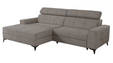 Coltar FLORIDA ONE extensibil, cu arcuri si lada depozitare, colt stanga, cappuccino, 275x175x92 cm