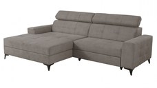 Coltar FLORIDA ONE extensibil, cu arcuri si lada depozitare, colt stanga, cappuccino, 275x175x92 cm