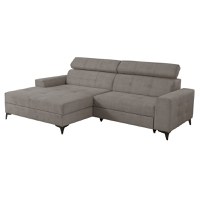 Coltar FLORIDA ONE extensibil, cu arcuri si lada depozitare, colt stanga, cappuccino, 275x175x92 cm - 1