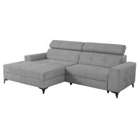 Coltar FLORIDA ONE extensibil, cu arcuri si lada depozitare, colt stanga, gri, 275x175x92 cm - 1