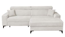 Coltar FLORIDA ONE L TILIA extensibil, cu arcuri si lada depozitare, colt dreapta, bej, 280x175x95 cm