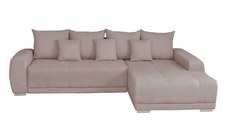 Coltar MARIBO II extensibil, cu arcuri si lada depozitare, colt dreapta, bej, 282x205x92 cm