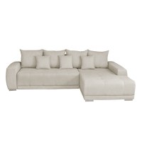 Coltar MARIBO II extensibil, cu arcuri si lada depozitare, colt dreapta, crem, 282x205x92 cm - 1