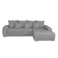 Coltar MARIBO II extensibil, cu arcuri si lada depozitare, colt dreapta, gri deschis, 282x205x92 cm - 1
