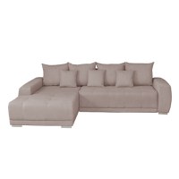 Coltar MARIBO II extensibil, cu arcuri si lada depozitare, colt stanga, bej, 282x205x92 cm - 1