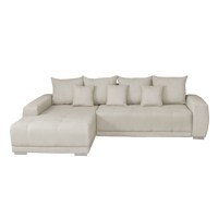 Coltar MARIBO II extensibil, cu arcuri si lada depozitare, colt stanga, crem, 282x205x92 cm - 1