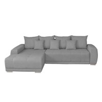 Coltar MARIBO II extensibil, cu arcuri si lada depozitare, colt stanga, gri deschis, 282x205x92 cm - 1