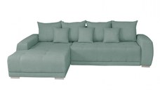 Coltar MARIBO II extensibil, cu arcuri si lada depozitare, colt stanga, mint, 282x205x92 cm