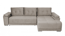 Coltar MODENA I extensibil, cu arcuri si lada depozitare, colt dreapta, bej, 282x205x92 cm