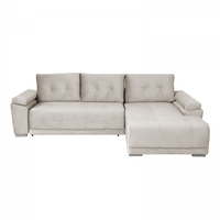 Coltar MODENA I extensibil, cu arcuri si lada depozitare, colt dreapta, bej deschis, 282x205x92 cm - 1