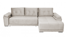 Coltar MODENA I extensibil, cu arcuri si lada depozitare, colt dreapta, bej deschis, 282x205x92 cm