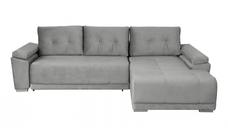 Coltar MODENA I extensibil, cu arcuri si lada depozitare, colt dreapta, gri deschis, 282x205x92 cm