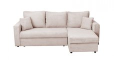 Coltar NICOLE LUX, cu lada depozitare, colt interschimbabil, bej, 225x145x82 cm
