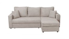 Coltar NICOLE LUX, cu lada depozitare, colt interschimbabil, bej inchis, 225x145x82 cm