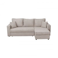 Coltar NICOLE LUX, cu lada depozitare, colt interschimbabil, bej inchis, 225x145x82 cm - 1