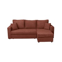 Coltar NICOLE LUX, cu lada depozitare, colt interschimbabil, caramiziu, 225x145x82 cm - 1